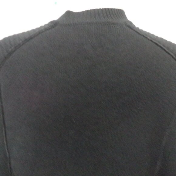 Maje black sweater knit cape poncho cover-up zip up Size Sz Small SM S - Picture 7 of 9